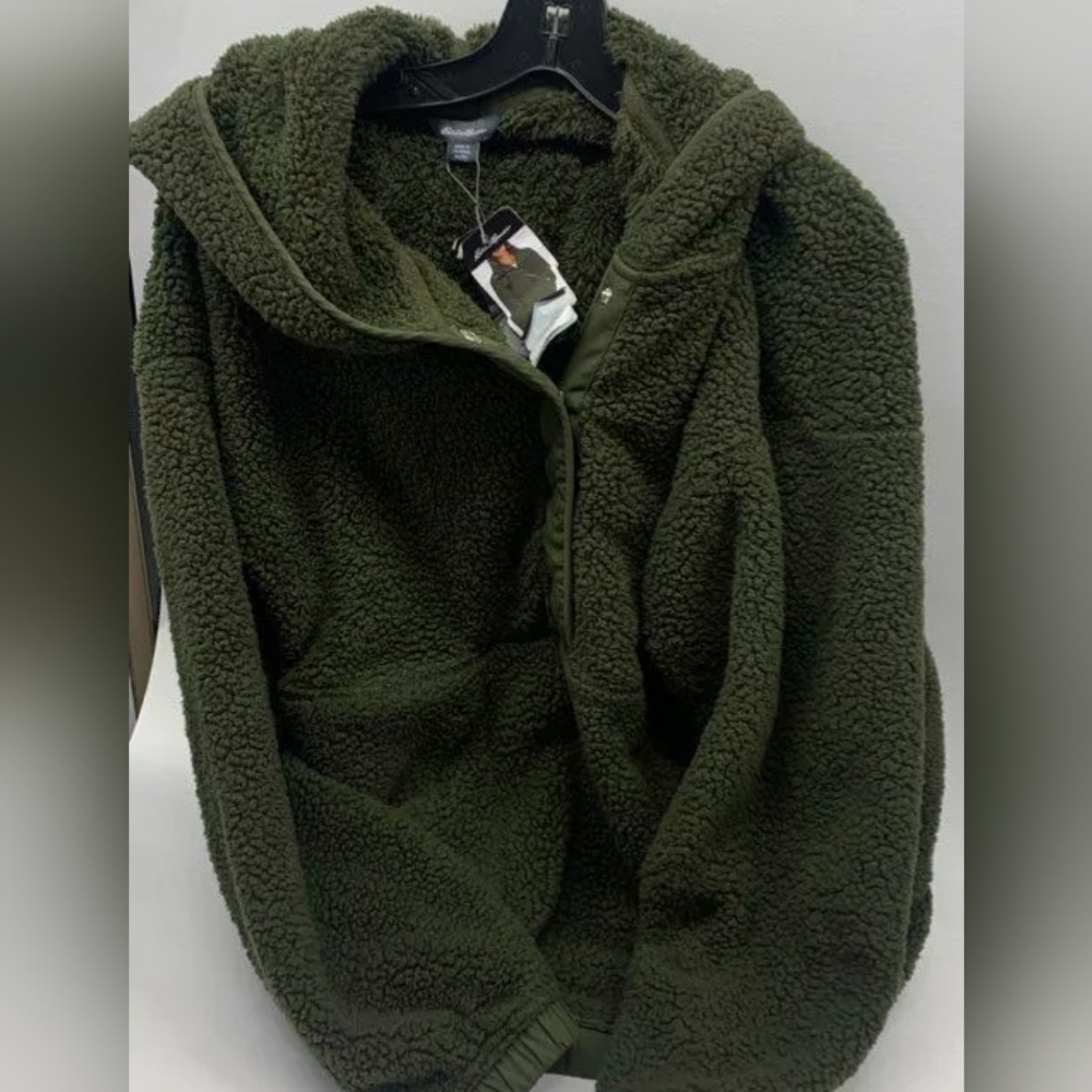 Eddie Bauer Relaxed Fit Plush Cozy 1/4 Button Sweatshirt Size XL NWT MSRP $70 - Picture 1 of 5